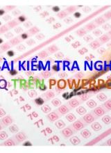 Bài kiểm tra nghe MCQ trên powerpoint
